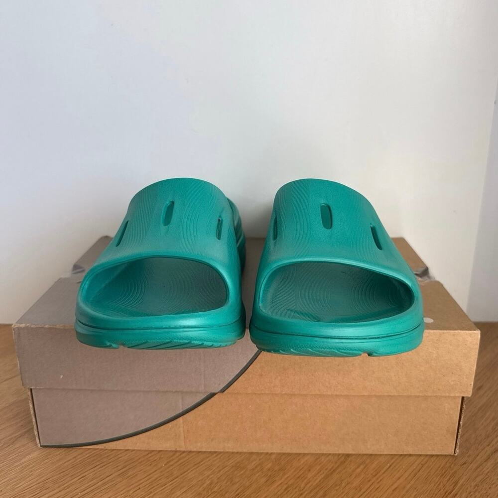 HOKA ONE ONE Ora ‘Green’ Recovery Slip On Sandals Unisex - SZ M 9- W 11 - Picture 6 of 9